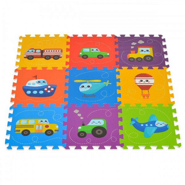 Moni Toys Vehicle - Мек пъзел с принт