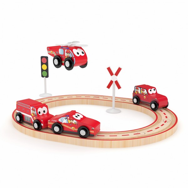 Продукт  J′adore Пожарна  - Железопътен комплект 16 части - 0 - BG Hlapeta