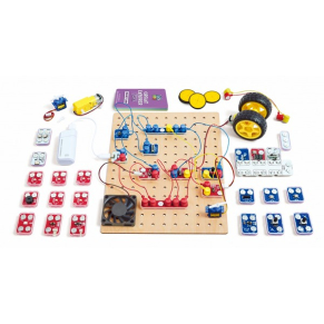 Hape LabBox - Образователен комплект лаборатория за изследване на вериги 95 части Hape LabBox - Образователен комплект лаборатория за изследване на вериги 95 части