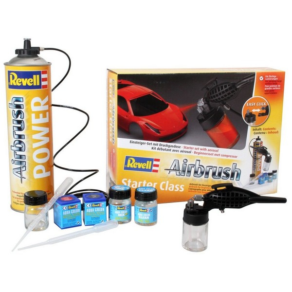 Продукт Revell Starter Class - Комплект еднодействащ аерограф 10 части - 0 - BG Hlapeta