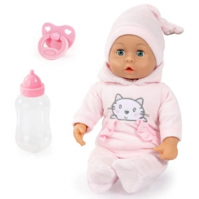 Bayer - Кукла Бебе Първи Думички 38см. Говори на Български Език