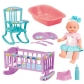 Продукт LT Le Petit Bebe - Кукла пишкаща 30 см. с легло, стол за хранене и корито - 4 - BG Hlapeta
