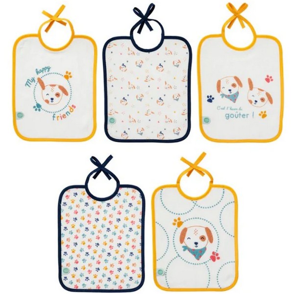 Babycalin Toutou - Комплект 5 броя лигавника 20x25 см