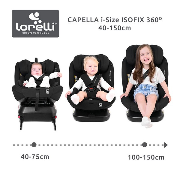 Продукт Lorelli CAPELLA - Стол за кола Isofix 360, 40-150 см. - 0 - BG Hlapeta