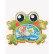 PLAYGRO Жаба с водно коремче - Надуваема играчка 3М+