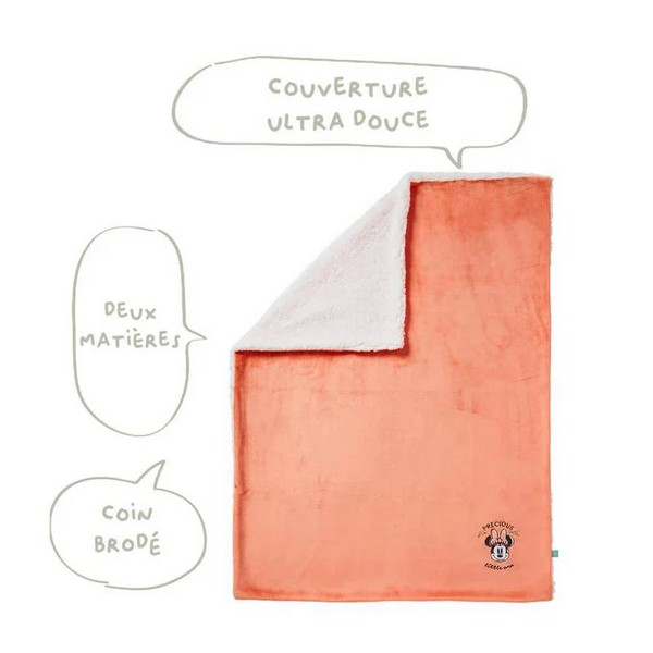 Продукт Baby Calin Disney Baby Minnie Little One - Бебешко одеяло, 75х100 см - 0 - BG Hlapeta