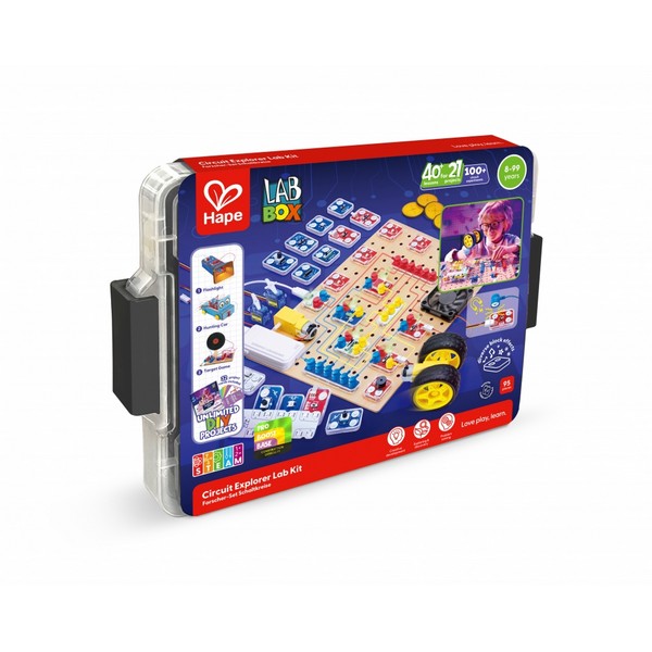 Hape LabBox - Образователен комплект лаборатория за изследване на вериги 95 части Продукт Hape LabBox - Образователен комплект лаборатория за изследване на вериги 95 части - 0 - BG Hlapeta