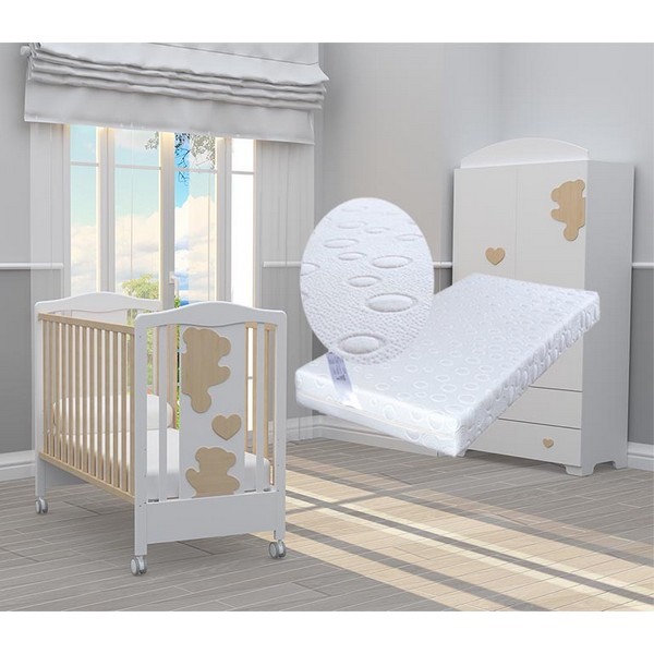 Bambino casa Amore naturale + ПОДАРЪК матрак Primavera - Бебешко легло