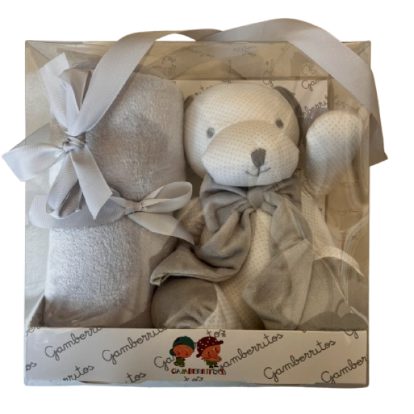 Продукт Gamberritos Мече - Одеало 80х110 + играчка - 0 - BG Hlapeta