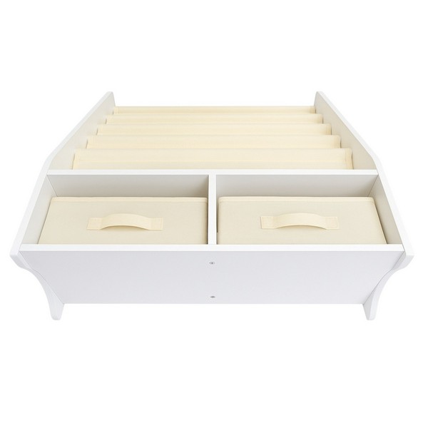 Продукт GINGER HOME - Детски Органайзер 2 в 1 – Етажерка за Книжки и Кутии за Играчки, Бял, Монтесори Метод - 0 - BG Hlapeta