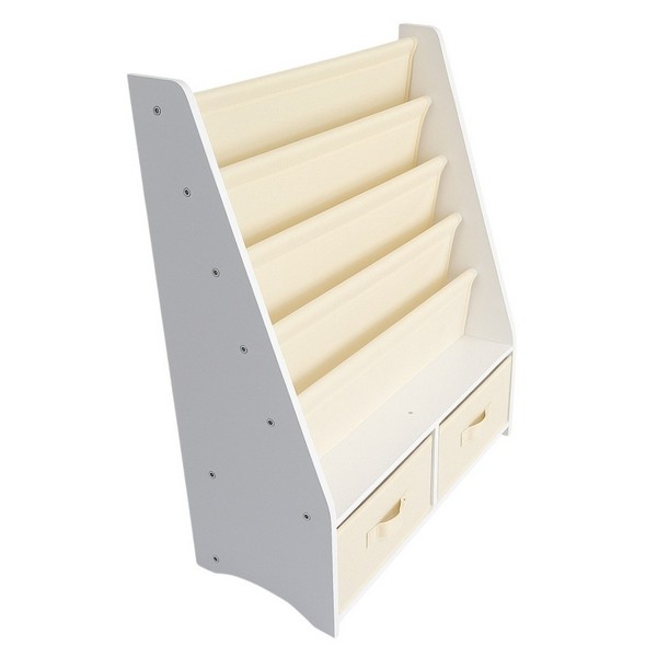 Продукт GINGER HOME - Детски Органайзер 2 в 1 – Етажерка за Книжки и Кутии за Играчки, Бял, Монтесори Метод - 0 - BG Hlapeta