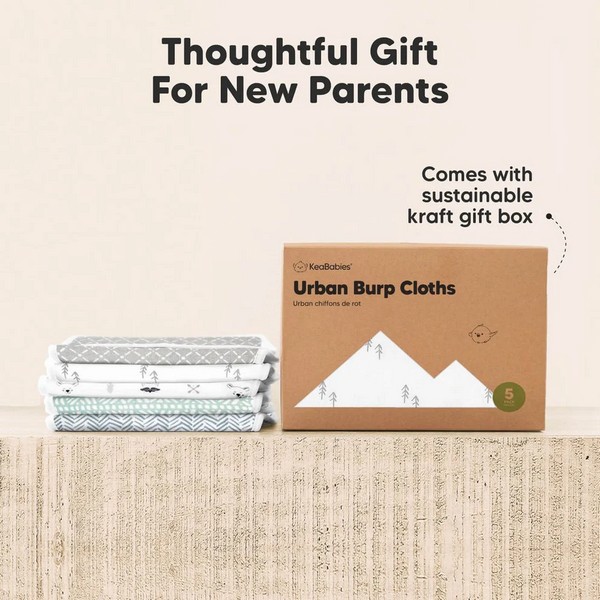 Продукт Keababies Nordic - Кърпи за оригване от органичен памук 5 бр - 0 - BG Hlapeta