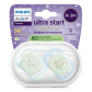 Продукт Philips AVENT Ultra Start Night - 2 бр. светещи в тъмното ортодонтски залъгалки за новородени, в синьо и зелено с декор Sleep, в кутия за стерилизиране - 3 - BG Hlapeta