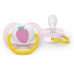 Продукт Philips AVENT Ultra Air Happy - 2 броя ортодонтски силиконови залъгалки, 0-6м, с декорация, в кутия за стерилизиране - 1 - BG Hlapeta