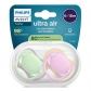 Продукт Philips AVENT Ultra Air - 2 броя ортодонтски силиконови залъгалки, 6-18м, едноцветни, в кутия за стерилизиране - 13 - BG Hlapeta