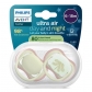 Продукт Philips AVENT Ultra Air Day and Night - 2 броя ортодонтски силиконови залъгалки, 6-18м, пастелни цветове, унисекс, в кутия за стерилизиране - 1 - BG Hlapeta