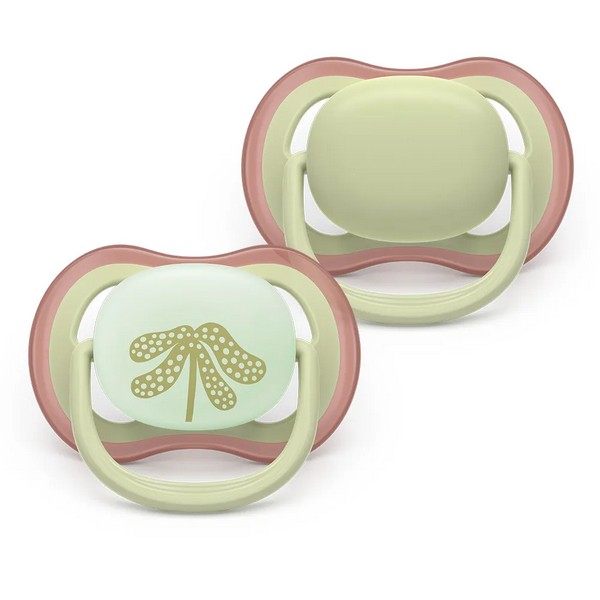 Продукт Philips AVENT Ultra Air Day and Night - 2 броя ортодонтски силиконови залъгалки, 6-18м, пастелни цветове, унисекс, в кутия за стерилизиране - 0 - BG Hlapeta