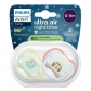 Продукт Philips AVENT Ultra Air NightTime - 2 броя светещи в тъмното, ортодонтски силиконови залъгалки, 0-6м, с картинки, в кутия за стерилизиране - 8 - BG Hlapeta