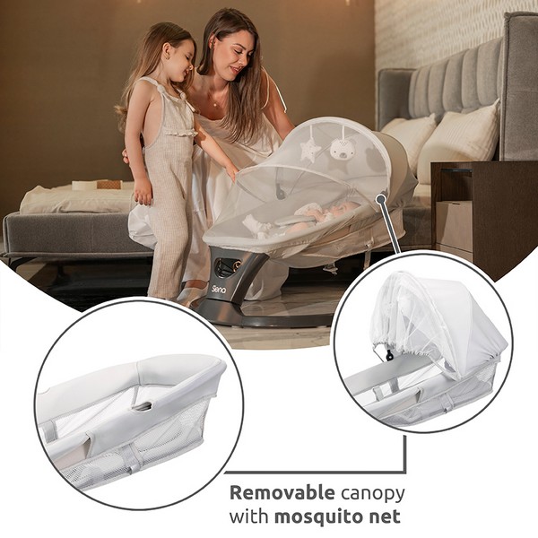 Продукт Lorelli SIENA - Електрически шезлонг с люлеене - 0 - BG Hlapeta