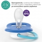 Продукт Philips AVENT Ultra Air Happy - 2 броя ортодонтски силиконови залъгалки, 6-18м, с декорация в синьо, в кутия за стерилизиране - 4 - BG Hlapeta