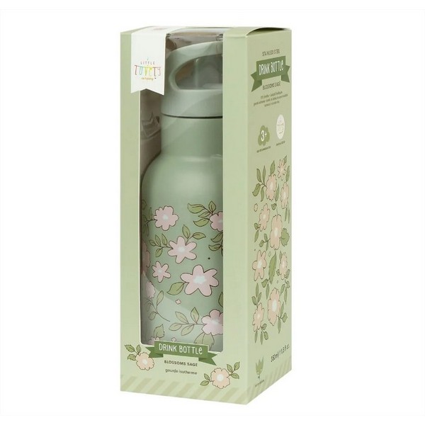 Продукт A little lovely company - Бутилка от неръждаема стомана със сламка, 350мл. - 0 - BG Hlapeta