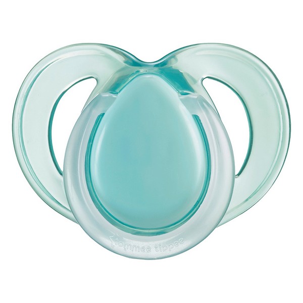 Продукт Tommee Tippee NIGHT TIME - Комплект от 2 бр. ортодонтични залъгалки със светеща в тъмното дръжка, 18-36м, в кутия за стерилизиране - 0 - BG Hlapeta