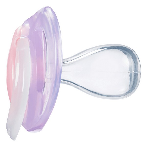 Продукт Tommee Tippee NIGHT TIME - Комплект от 2 бр. ортодонтични залъгалки със светеща в тъмното дръжка, 18-36м, в кутия за стерилизиране - 0 - BG Hlapeta