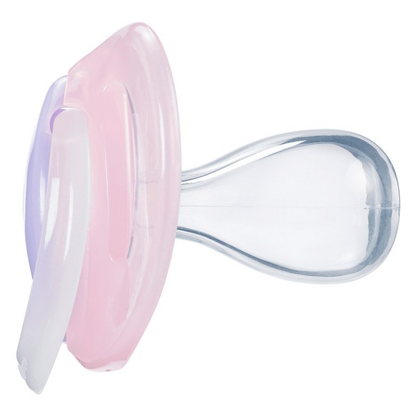 Продукт Tommee Tippee NIGHT TIME - Комплект от 2 бр. ортодонтични залъгалки със светеща в тъмното дръжка, 18-36м, в кутия за стерилизиране - 0 - BG Hlapeta