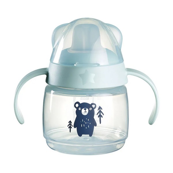 Продукт Tommee Tippee Soft Spout - Неразливаща се чаша с мек накрайник с антибактериална технология BACSHIELD, с дръжки, 150 мл, 4м+ - 0 - BG Hlapeta