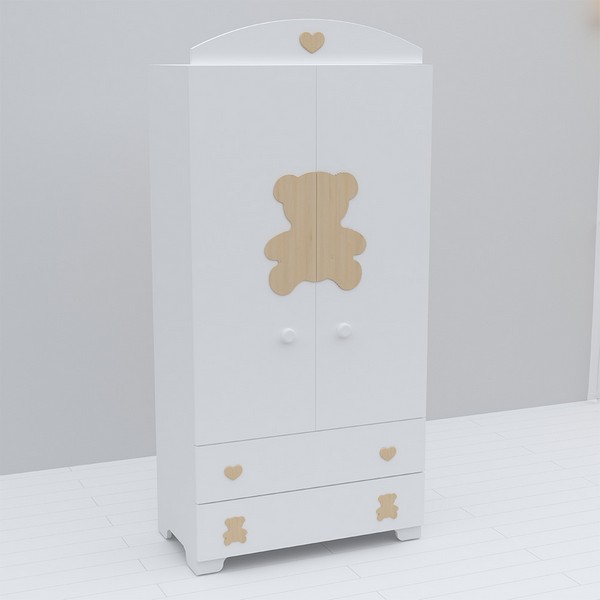 BAMBINO CASA Teddy naturale - Комплект 3ч. бебешко легло + скрин + гардероб с пуш механизми Продукт BAMBINO CASA Teddy naturale - Комплект 3ч. бебешко легло + скрин + гардероб с пуш механизми - 0 - BG Hlapeta