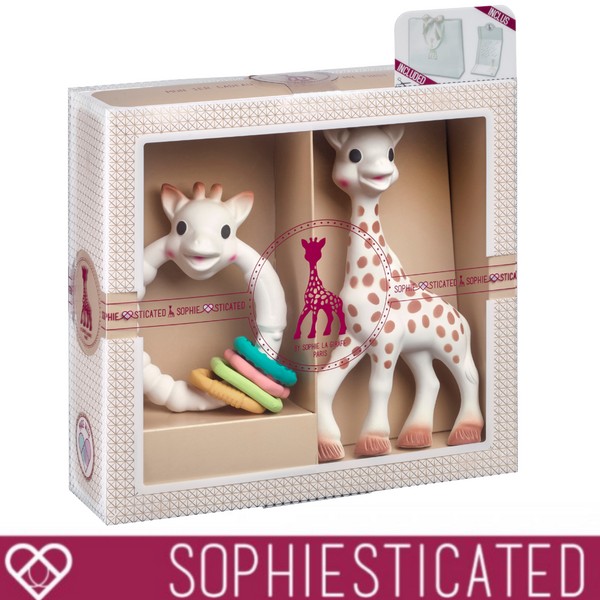 Продукт Софи жирафчето Sophiesticated - Подаръчен комплект, Софи жирафчето и цветна, кръгла гризалка - 0 - BG Hlapeta