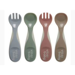 Vital Baby EarthSmart - Специални лъжички за самостоятелно хранене 