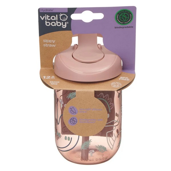 Продукт Vital Baby EarthSmart - Неразливаща се чаша със сламка 350 мл - 0 - BG Hlapeta