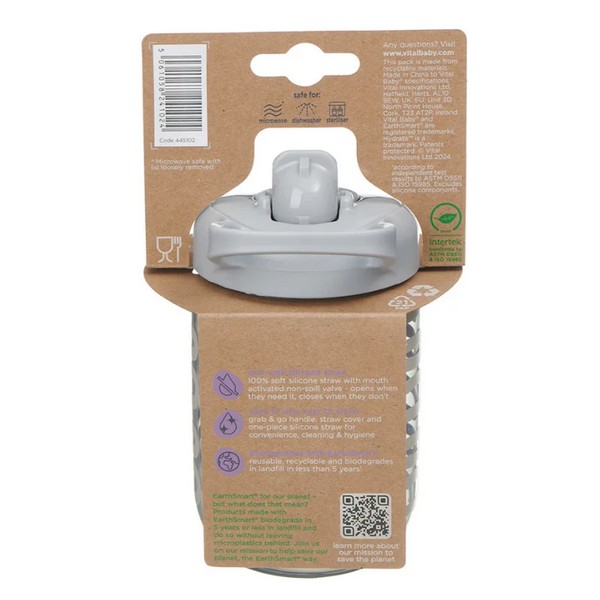Продукт Vital Baby EarthSmart - Неразливаща се чаша със сламка 350 мл - 0 - BG Hlapeta
