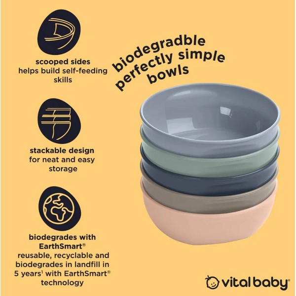 Продукт Vital Baby EarthSmart  - Универсални Купички за хранене 5бр. - 0 - BG Hlapeta