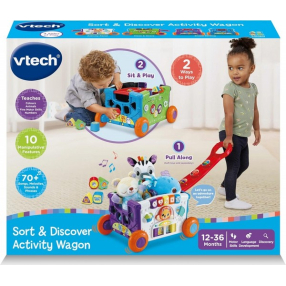 Vtech Интерактивна играчка - Количка за дърпане с активности Vtech Интерактивна играчка - Количка за дърпане с активности
