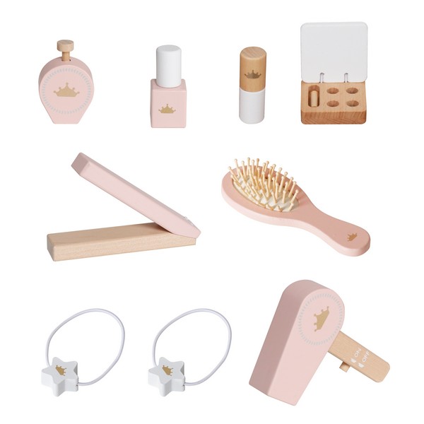 Продукт GINGER HOME Принцеса - Дървена тоалетка с огледало и аксесоари - 0 - BG Hlapeta