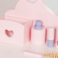 Продукт GINGER HOME - Детска Дървена Тоалетка с Огледало и Светлини, Розова - 5 - BG Hlapeta