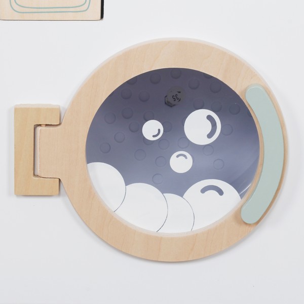 Продукт GINGER HOME - Детска Дървена Пералня 3 в 1 с Мивка с Течаща Вода и Сушилня, 86×32×90 см - 0 - BG Hlapeta