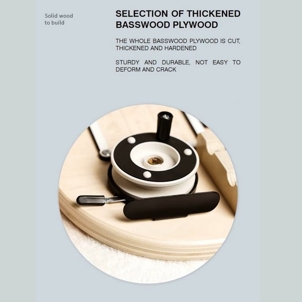 Продукт GINGER HOME - Дървен бизи борд Мече, Монтесори, дъска за фина моторика, 30x39 см - 0 - BG Hlapeta