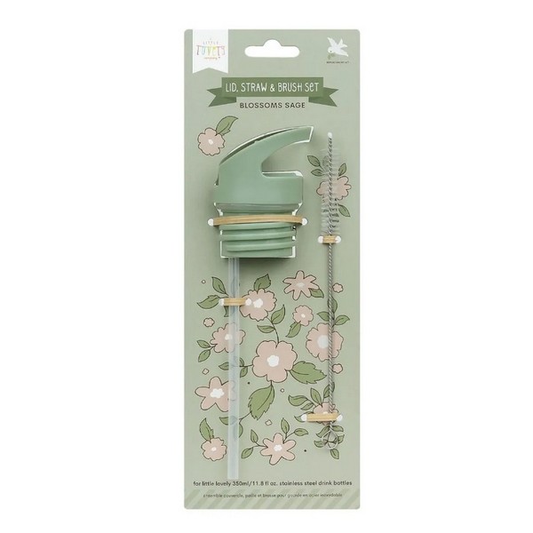 Продукт A little lovely company - Бутилка от неръждаема стомана със сламка, 350мл. - 0 - BG Hlapeta