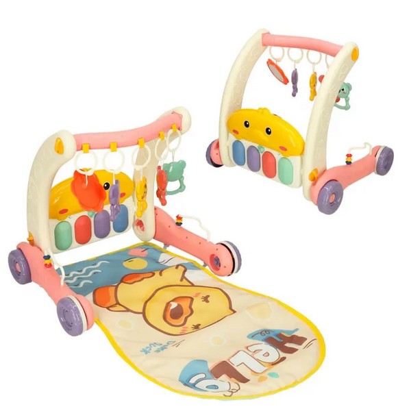 TEANTOYS - Активна гимнастика и проходилка 2 в 1 с музикално пиано