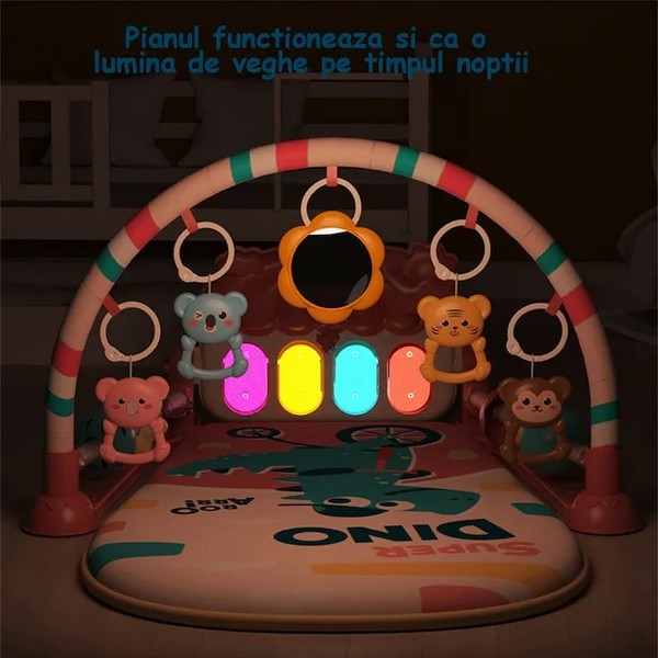 Продукт TEANTOYS Super Dino - Активна гимнастика с музикално пиано - 0 - BG Hlapeta