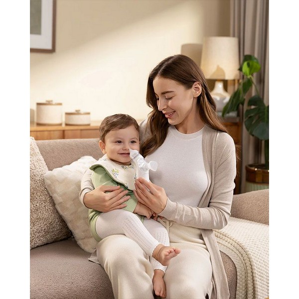 Продукт Momcozy - Електрически аспиратор за нос за бебета и деца 2 в 1 със спрей и вакуум, със светлина и музика - 0 - BG Hlapeta