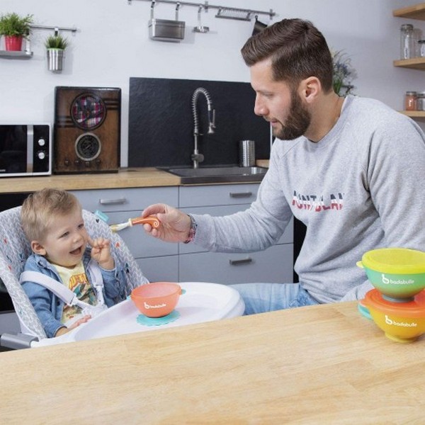 Продукт Badabulle Pastel - Купички с капак и вакуумно захващане, 3 броя - 0 - BG Hlapeta