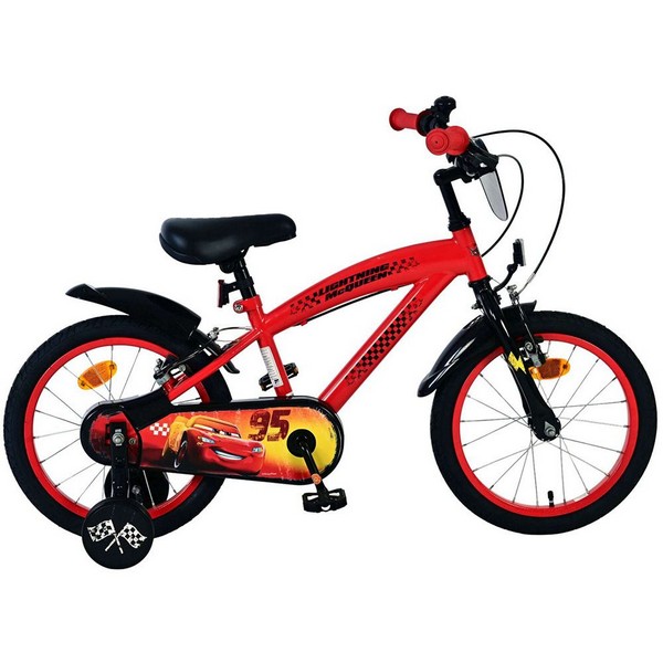 E&L Disney Cars Cycles 16 инча - Детски велосипед с помощни колела