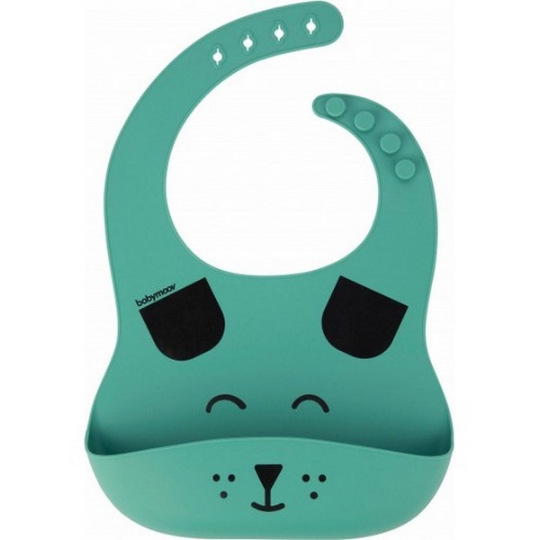 Продукт Babymoov Learn ISY- Комплект от силикон, лигавник, купичка с вакуум, чаша със сламка и лъжичка - 0 - BG Hlapeta