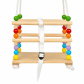 Продукт GINGER HOME - Детска Дървена Люлка с Колан и Бордове - 12 - BG Hlapeta