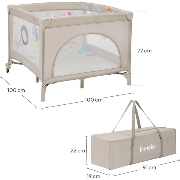 Продукт Lionelo Mille Plus - Кошара за игра - 0 - BG Hlapeta