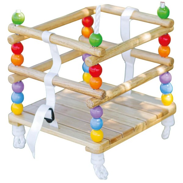 Продукт GINGER HOME - Детска Дървена Люлка с Колан и Бордове - 0 - BG Hlapeta